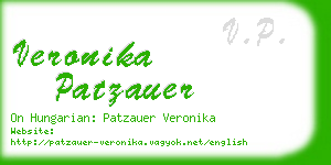 veronika patzauer business card